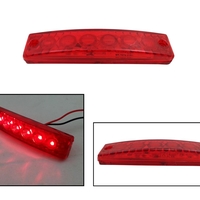 LED маркер, габарит, токос, светлина с 6 диода за бус, ван, ремарке, каравана, платформа 12V, червени