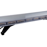 Мощна аварийна сигнална лампа 98 см LED ЛЕД блиц маяк буркан лед бар 12-24V със 16 режима на работа жълта за пътна помощ платформа снегорин багер бус ван и др.