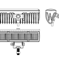 15,4 См LED Лед Бар с Комбинирана Combo Светлина, Е-Mark, 18W, 6 LED, 1500lm, 12V-24V, Автомобил, АТВ, Джип, 4х4, SUV, Offroad, Камион,Ролбар