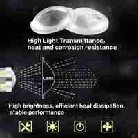 Комплект от 2бр. LED Лед Крушки, 33 SMD, С Лупа, BAU15S 1156 (P21W), 12V, Бяла, Светлина Разминати пинове (150°)