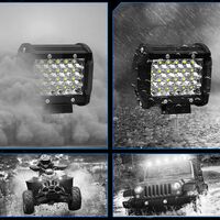 Универсален 72W Лед LED Халоген Фар Работна Лампа 12V - 24V с Насочена Spot Светлина за автомобил офроуд бус ван камион