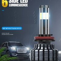 Комплект 360° градуса COB LED ЛЕД Диодни Крушки H4 Х4 12V 80W 16000lm За Фарове Canbus без Грешки къси/дълги
