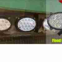 65W LED фар - разпръскваща светлина - подходящ за трактор, комбайн, джип, ATV, камион - светлини за мъгла - 13.5см елипса - 13 ЛЕД диода