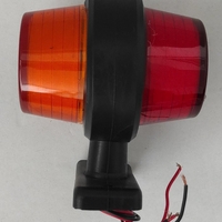 1 брой LED ЛЕД страничен габарит рогче 12 -24V оранжево - червено “old school” Неон Ефект с лого FD