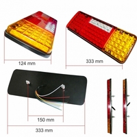 Комплект LED стопове мигач задна светлина 12V за камион бус ТИР, ремарке