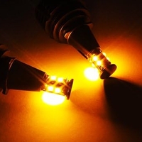 Комплект H8 40W LED Angel Eyes крушки за BMW – CANBUS, жълта / оранжева светлина