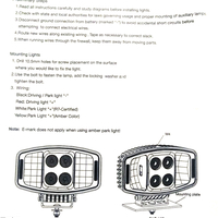 LED ЛЕД 90W Jumbo фар халоген лампа 12V - 24V с DRL parking светлина бяло-жълто за джип камион трактор