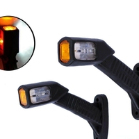 2 броя LED Диодни Странични Рогчета Маркери Габарити Светлини За Камион Тир Ремарке 12V