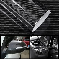7D Декоративно автомобилно WRAP фолио 1.52 X 18M черен карбон BLACK CARBON