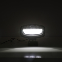 Универсален LED диоден халоген с DRL дневни светлини бяло/жълто и аварийна сигнална блиц оранжева светлина 12-24V 3500 лумена