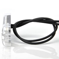 LED Светодиоден Габарит, Маркер, Токос, Бял, Е-Mark, 3 LED, 12V-24V, 8,4 см