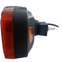 Ляв LED Фар с Мигач, Подходящ за Трактор, Комбайн, Багер, Снегорин и др - 4 диода, 12W, 1000lm