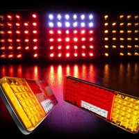 LED стопове мигач задна светлина 24V за камион бус ТИР, ремарке ST0157 + ST0158