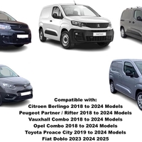 Комплект от 2бр. ветробрани за Peugeot Partner / Citroen Berlingo / Toyota Proace City / Opel Combo след 2018