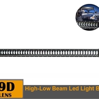 9D 134 СМ Led Bar Лед Бар Hi/Lo Kъси Дълги Водоустойчив Удароустойчив 12V 24V 30720 LМ 384W С Лупи Off-Road Лед Бар За Джип ATV