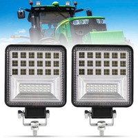 Универсален 126W Лед LED Халоген Фар Работна Лампа 12V - 24V бяла светлина за автомобил офроуд бус ван камион