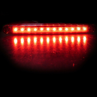 1 брой ЛЕД LED Червен Диоден Маркер Габарит Токос със 12 светодиода за камион ремарке бус ван каравана платформа 12V MAR872