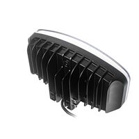 80W LED Лед Фар Халоген с DRL дневни светлини габарит бяло - оранжево неон ефект 24,5см x 13,9см, 4100lm, 12V - 24V, E-Mark Подходящ За DAF MAN Scania Volvo и др.