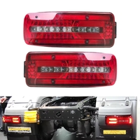 Комплект Ляв и Десен LED стопове Man Ман TGX 24V с 8 функции подходящи за Ремарке Караванa Бус Тир Камион