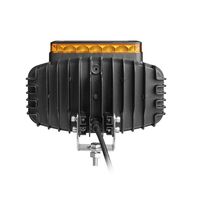 LED Халоген Фар 3 Функции DRL бяла/оранжева светлина с 360° аварийна лампа с 4 функции на премигане 12-24V за джип камион агротехника и др.
