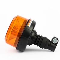 LED Лед Диодна Аварийна Сигнална Лампа Маяк Буркан 12/24V , Блиц, Slim, E-Mark, 12 SMD