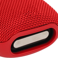 Преносима портативна Bluetooth колонка с радио слот за карта памет AUX USB и стойка за велосипед мотоциклет ел. тротинетка червена