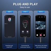 Ендоскоп камера за телефон лаптоп компютър IOS Iphone Android с 1.5м кабел