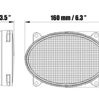 65W LED фар - разпръскваща светлина - подходящ за трактор, комбайн, джип, ATV, камион - светлини за мъгла - 13.5см елипса - 13 ЛЕД диода