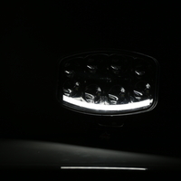 Нов мощен 64W LED ЛЕД Фар Халоген Лампа с Три Функции Неон Neon Ефект 12V - 24V Бяла светлина 6500LM