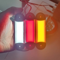 LED габарит, маркер, токос, Червен, Неон ефект, 12V-24V - за ремаркета, платформи, камиони и др.