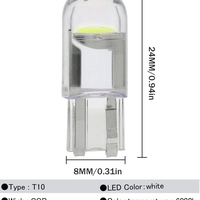 Диодна крушка (LED крушка) 12V, W5W, T10, W2.1x9.5d, блистер 2 бр.