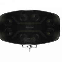 LED ЛЕД диоден фар халоген лампа 12V - 24V 48W бяло-жълто с черно стъкло за АТВ джип камион трактор земеделски и селскостопански машини и др. 245 x 139.4 x 90 mm E-mark E9