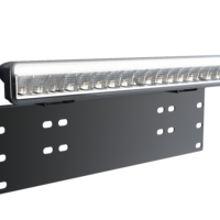 38см LED Лед Бар Със Стойка За Номер С Три Функции 55W, 4768lm, 12V - 24V E-Mark Подходящ За Автомобил, Бус, Камион, Селскостопански машини, Трактор, Комбайн, Агро Техника, Сеялка, Пръскачка, Джип, 4X4, Offroad, SUV