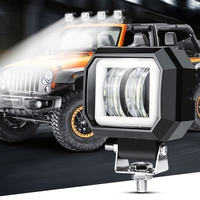 7D LED Халоген 7.6см Диодна Работна Лампа Диоден Фар Прожектор Задна Светлина 20W 1000lm 12V/24V