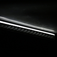 38см LED Лед Бар Със Стойка За Номер С Три Функции 55W, 4768lm, 12V - 24V E-Mark Подходящ За Автомобил, Бус, Камион, Селскостопански машини, Трактор, Комбайн, Агро Техника, Сеялка, Пръскачка, Джип, 4X4, Offroad, SUV