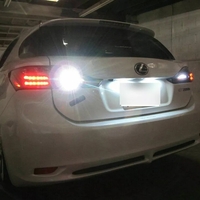 Комплект от 2бр. LED Лед Крушки, 33 SMD, С Лупа, BAU15S 1156 (P21W), 12V, Бяла, Светлина Разминати пинове (150°)