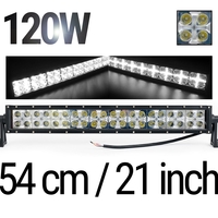 LED Bar 54 см – ЛЕД Диоден Бар Прожектор с дневна светлина CROSS DRL 120W, 12V/24V с 2 режима на работа