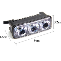 Комплект Предни Мощни 3 Led Лед Диодни Дневни Светлини 12V 3W НОВИ