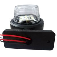 Комплект от 2 броя 12-24V ЛЕД LED Диодни Странични Маркери, Рогчета, Светлини За Камион, Ремарке, Каравана, Кемпер АТВ и др., бяло-червено