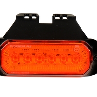 LED габарит маркер токос с 24 диода, 2 функции - оранжева светлина + мигач, 12V-24V - за камион бус ван каравана платформа кемпер