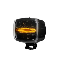 LED комбиниран халоген Flexzon 12–24V, 175W, 11000 lm, оранжев/бял DRL и аварийна блиц светлина с 4 режима, E-mark, IP67/69K