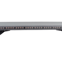 96.5 см 72 LED ЛЕД 72W мощна аварийна диодна сигнална лампа блиц 12-24V 15 режима на работа жълта оранжева светлина E-Mark Е9 за пътна помощ платформа снегорин багер и др.