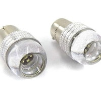 Комплект от 2 броя LED ЛЕД Крушки 6 SMD BA15S (P21W) 12V Бяла Светлина Бели 6000К