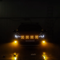 LED + DRL Диоден Халоген Фар Бял Оранжев Габарит Ø 230 мм 12V 24V за джип камион трактор багер земеделски машини и др.
