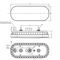 Комплект LED Светодиодни Стопове с Динамичен Мигач, С Букса , 3 Функции, Е-Мark, 12V-24V