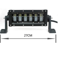 9D 27 СМ Led Bar Лед Бар Hi/Lo Къси Дълги Водоустойчив Удароустойчив 12V 24V 3840 LМ 48W С Лупи Off-Road Лед Бар За Джип ATV