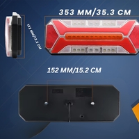 LED стоп с 5 функции за камион и ремарке, динамичен мигач, стоп светлина, заден ход, мъгла, IP66, 12–24V
