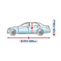 Висококачествено Покривало Kegel серия BASIC GARAGE XL за Седан 472-500 cm