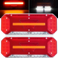 Комплект Диодни Лед LED Стопове 5 функции с Динамичен Бягащ Мигач 12 - 24V 346mm x 130mm