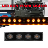 1бр Оранжев LED преден габарит маркер за Скания Scania- 180mm x 40 mm с букса